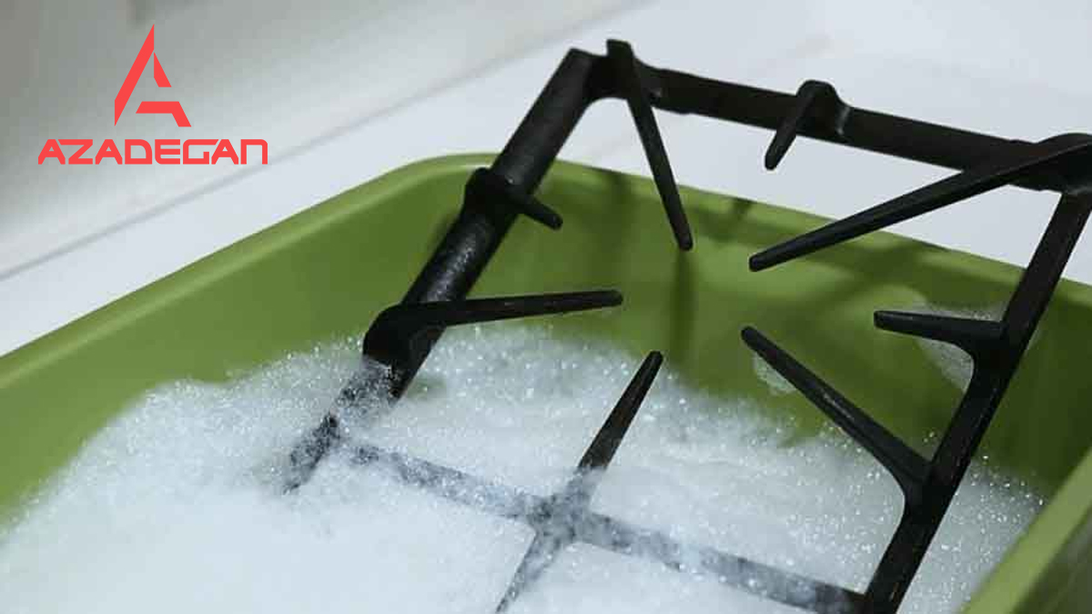 تمیز کردن اجزای گاز