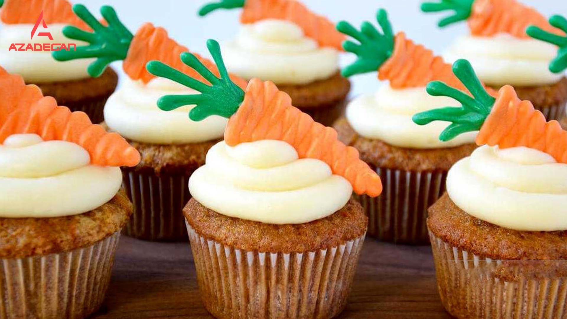 طرز تهیه کیک هویج کاپ کیک