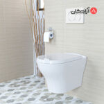 توالت فرنگی وال هنگ چینی کرد مدل دافنه-5