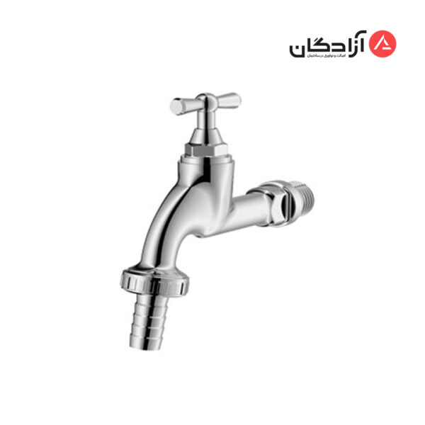 شیر توالت تکی شودر مدل شلنگی کلیدی-کروم