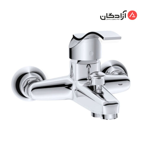 شیر حمام شودر مدل اپال-کروم