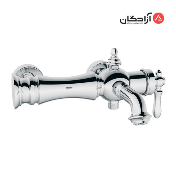 شیر حمام شودر مدل بیزانس-کروم