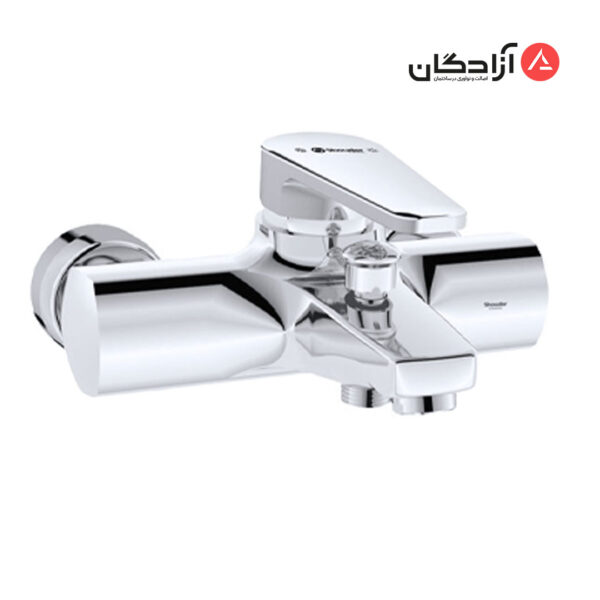 شیر حمام شودر مدل لیون-کروم