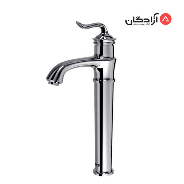 شیر روشویی پایه بلند شودر مدل لوکا-کروم