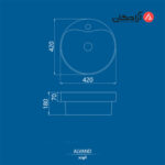روشویی روکابینتی چینی کرد مدل الوند 42 دور استایل-7