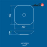 روشویی روکابینتی چینی کرد مدل آنتوریوم 46 بدون پانچ-7