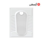 توالت ایرانی چینی کرد مدل آزالیا تخت ریم بسته-1