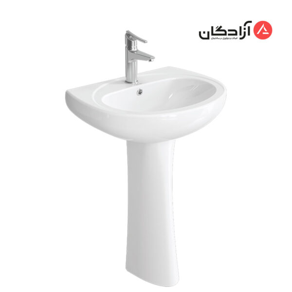 روشویی پایه دار چینی کرد مدل کاملیا-1