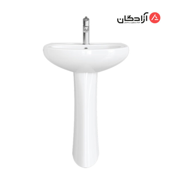روشویی پایه دار چینی کرد مدل کاملیا-2