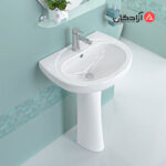 روشویی پایه دار چینی کرد مدل کاملیا-5