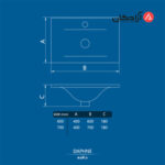 روشویی روکابینتی چینی کرد مدل دافنه -8