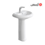 روشویی پایه دار چینی کرد مدل ژاسمین-1