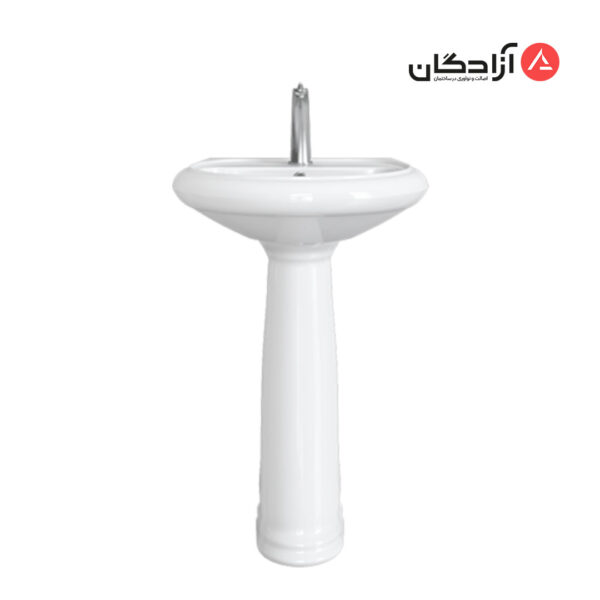 روشویی پایه دار چینی کرد مدل ژاسمین-2