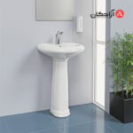 روشویی پایه دار چینی کرد مدل ژاسمین-5