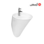 روشویی دیواری چینی کرد مدل فلوریا-1