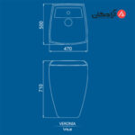 روشویی دیواری چینی کرد مدل ورونیا-7