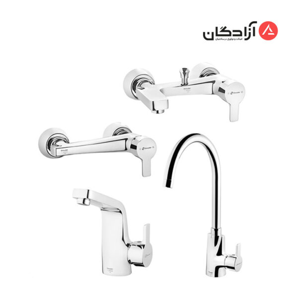 ست شیرآلات شودر مدل راموند-کروم