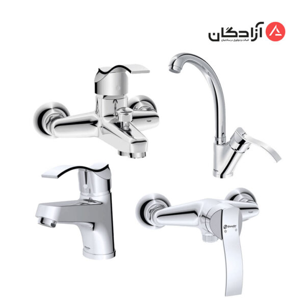 ست شیرآلا شودر مدل اپال-کروم