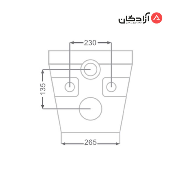 توالت فرنگی وال هنگ مروارید مدل مگا-1