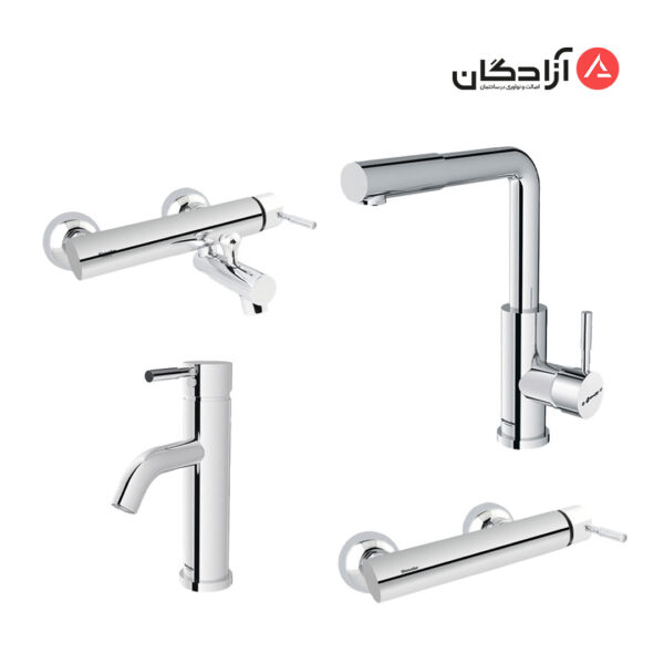 ست شیرآلات شودر مدل مارینو-کروم