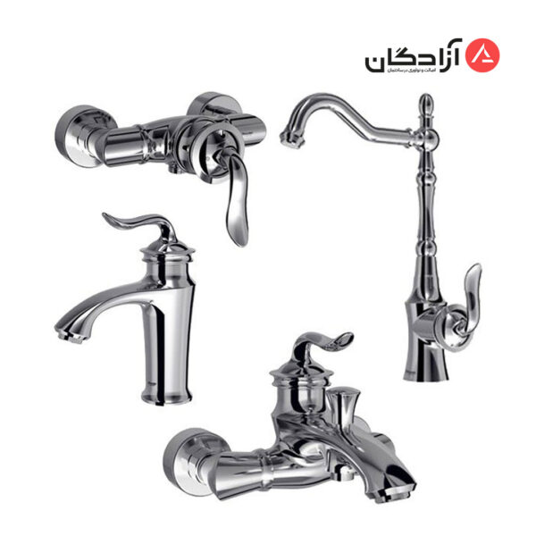 ست شیرآلات شودر مدل لوکا-کروم