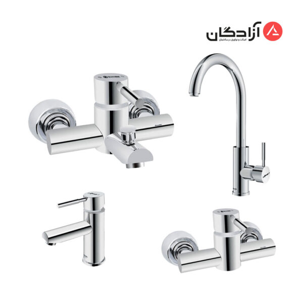 ست شیرآلات شودر مدل موناکوپلاس-کروم