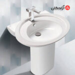 روشویی پایه دار مروارید مدل کلاسیک 54