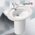 روشویی پایه دار مروارید مدل کلاسیک 66