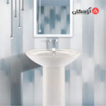 روشویی پایه دار مروارید مدل کلاسیک 66