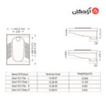 توالت ایرانی مروارید مدل فیروزه تخت
