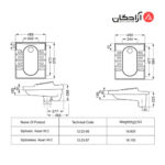 توالت ایرانی مروارید مدل نگین گود طبی
