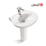 روشویی پایه دار مروارید مدل رویال 65