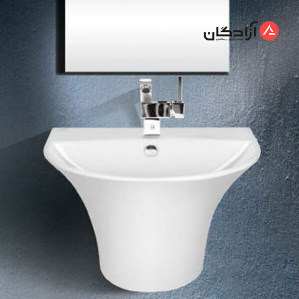 روشویی پایه سرخود مروارید مدل سیلویا 60