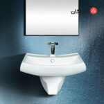 روشویی نیم پایه مروارید مدل کاتیا 55