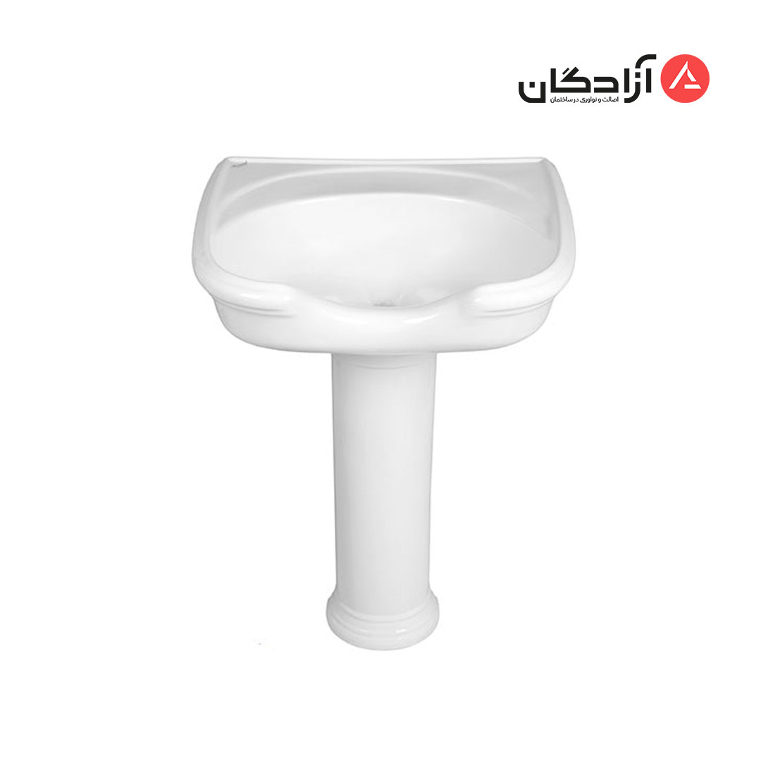 Morvarid-hair-wash-sink-model-caprice سرشوی پایه دار مروارید مدل کاپریس