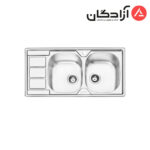 سینک ظرفشویی فانتزی توکار ایلیااستیل مدل 2051