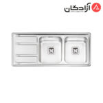 سینک ظرفشویی فانتزی توکار ایلیااستیل مدل 2068