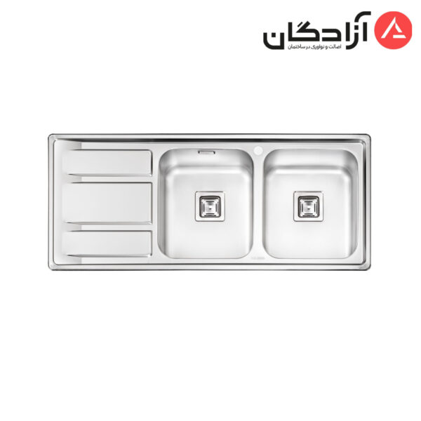 سینک ظرفشویی فانتزی توکار ایلیااستیل مدل 2068