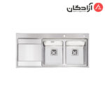 سینک ظرفشویی فانتزی توکار ایلیااستیل مدل 2070