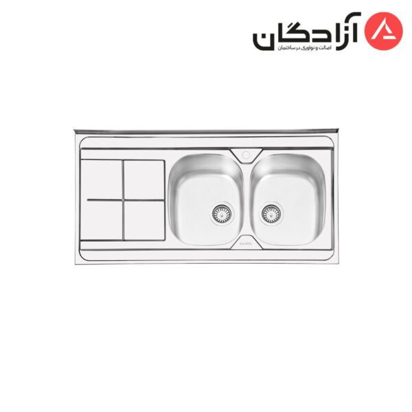سینک ظرفشویی فانتزی روکار ایلیااستیل مدل 1041