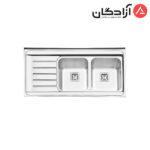 سینک ظرفشویی فانتزی روکار ایلیااستیل مدل 1060