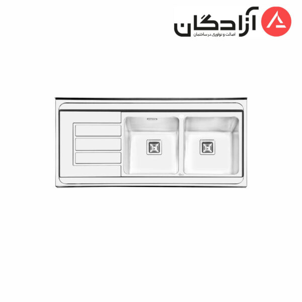 سینک ظرفشویی فانتزی روکار ایلیااستیل مدل 1062