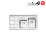 سینک ظرفشویی فانتزی روکار ایلیااستیل مدل 1065