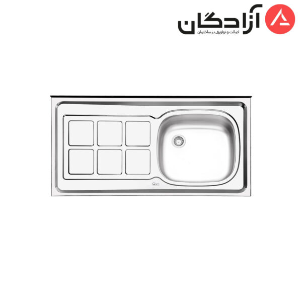 سینک ظرفشویی کلاسیک ایلیااستیل مدل 122