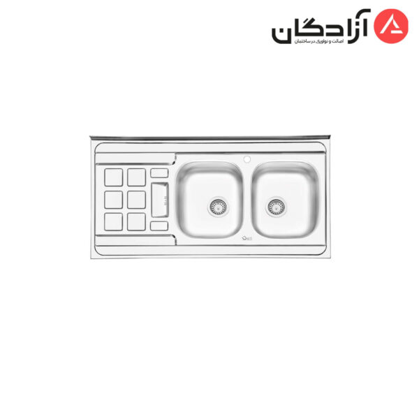 سینک ظرفشویی نیمه فانتزی روکار ایلیااستیل مدل 3021