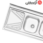 سینک نیمه فانتزی روکار ایلیااستیل 3028 - Image 2