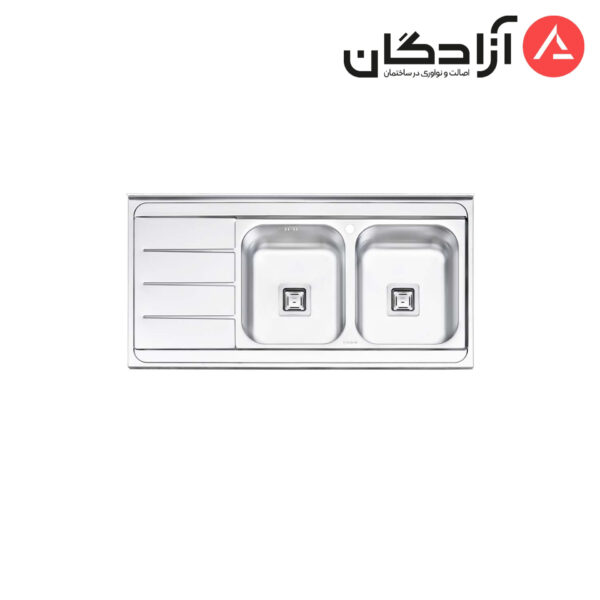 سینک ظرفشویی نیمه فانتزی روکار ایلیااستیل مدل 3060