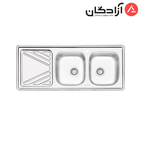 سینک ظرفشویی نیمه فانتزی توکار ایلیااستیل مدل 4028