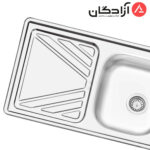 سینک نیمه فانتزی توکار ایلیااستیل 4028 - Image 2