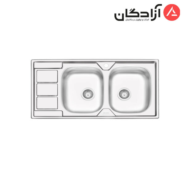 سینک ظرفشویی نیمه فانتزی توکار ایلیااستیل مدل 4051